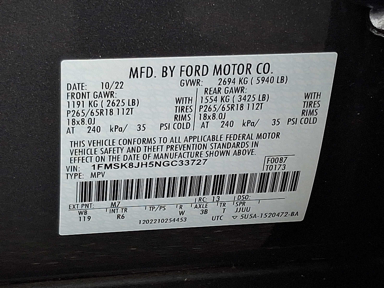 2022 Ford Explorer Timberline