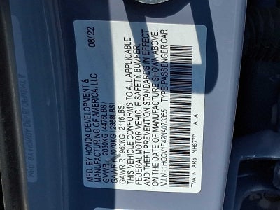 2022 Honda Accord Sport SE