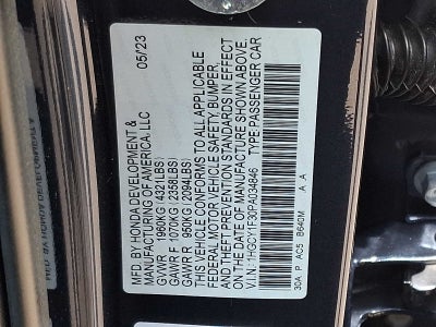 2023 Honda Accord EX