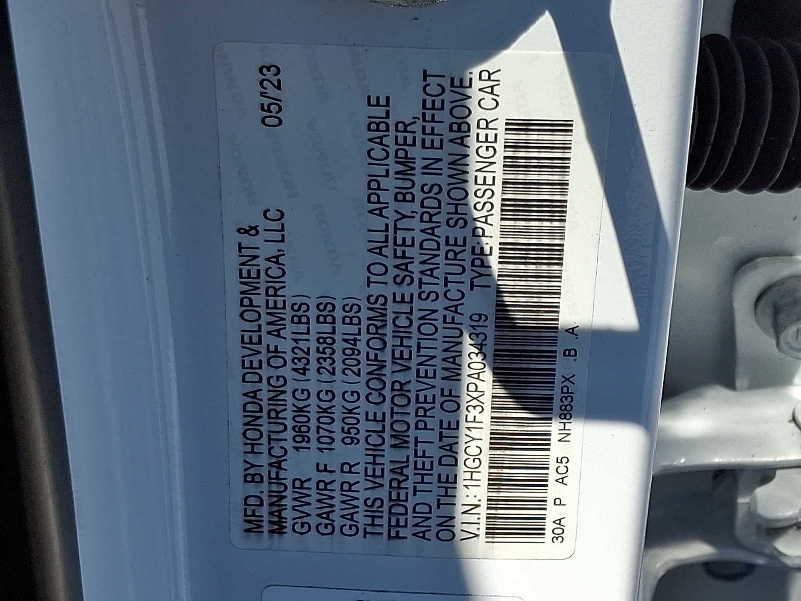 2023 Honda Accord EX