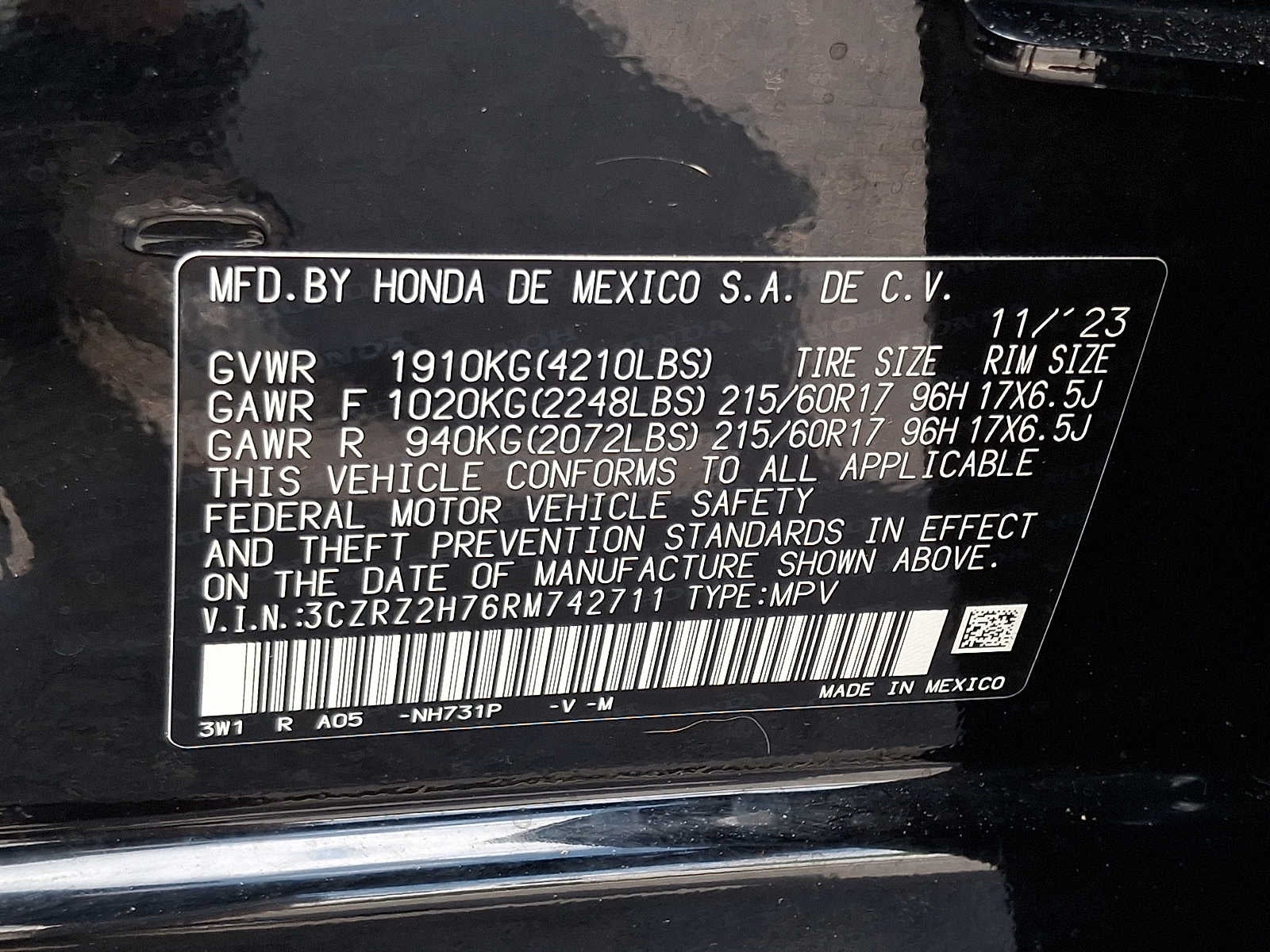2024 Honda HR-V EX-L