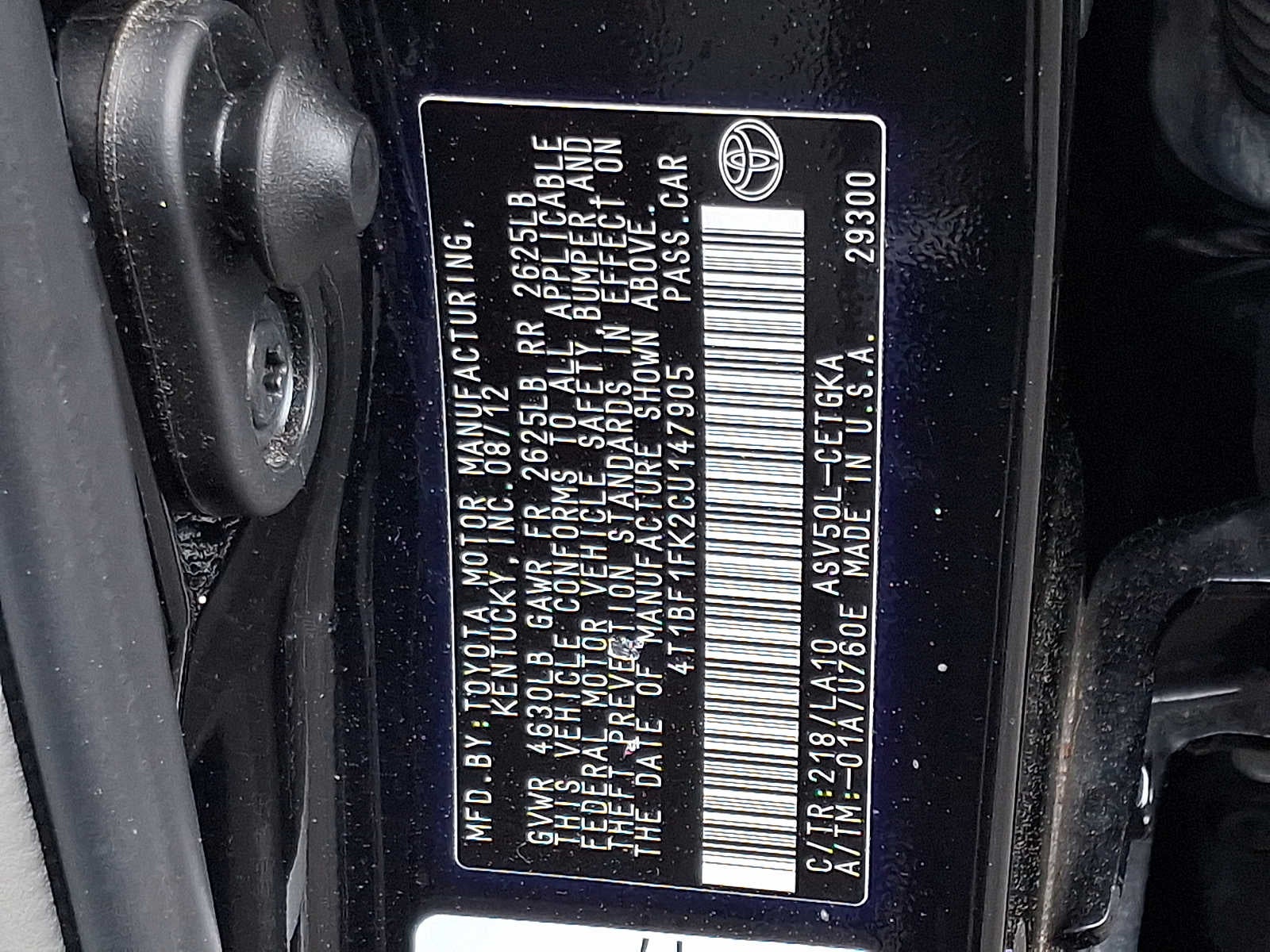 2012 Toyota Camry XLE
