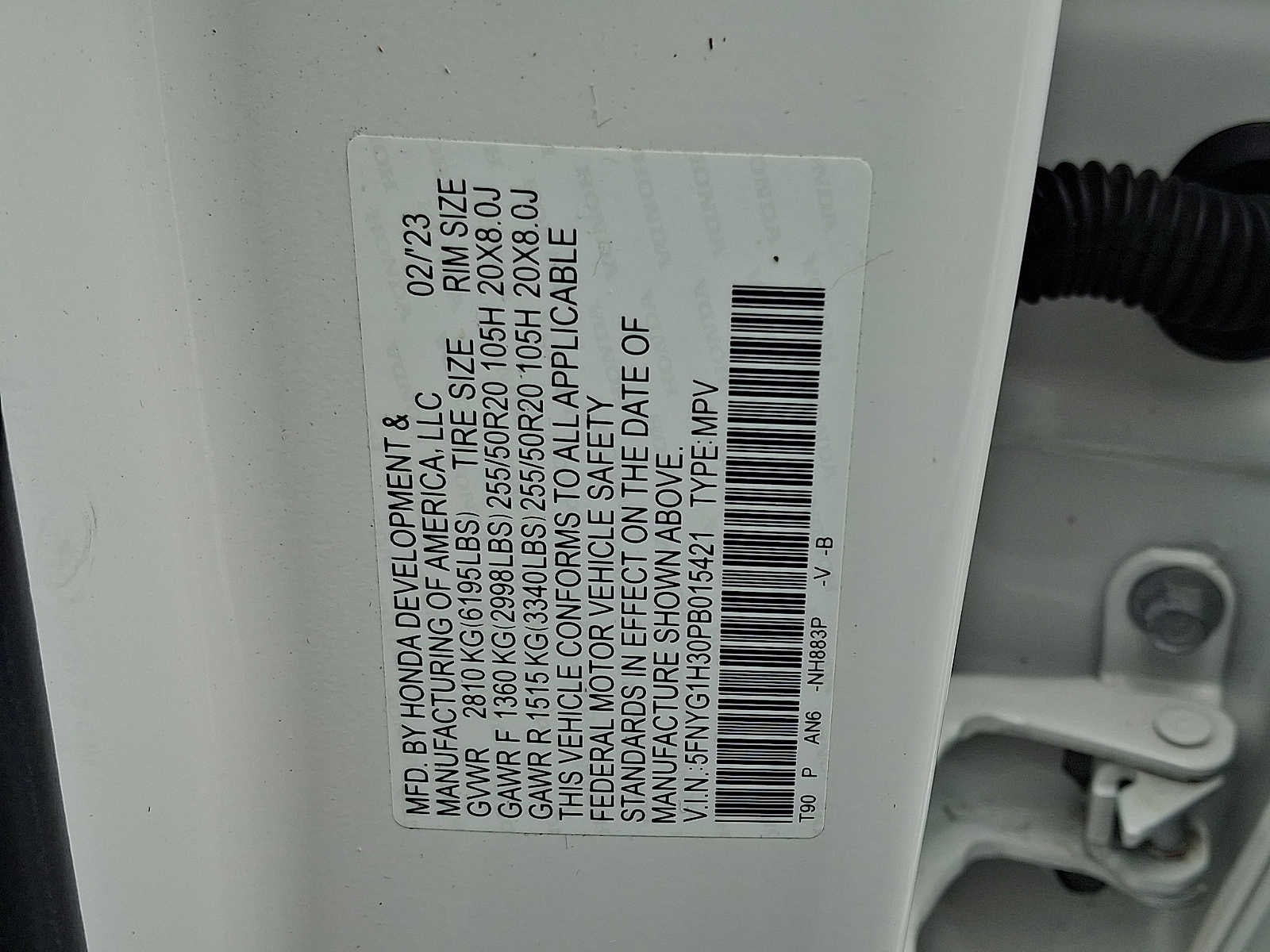 2023 Honda Pilot Sport