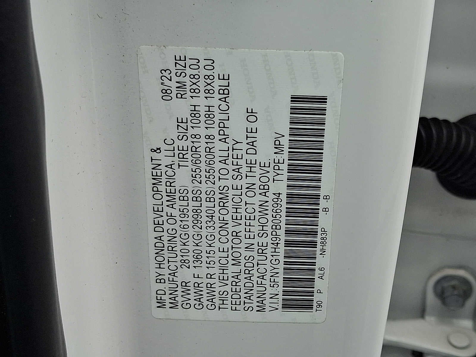 2023 Honda Pilot EX-L 8 Passenger