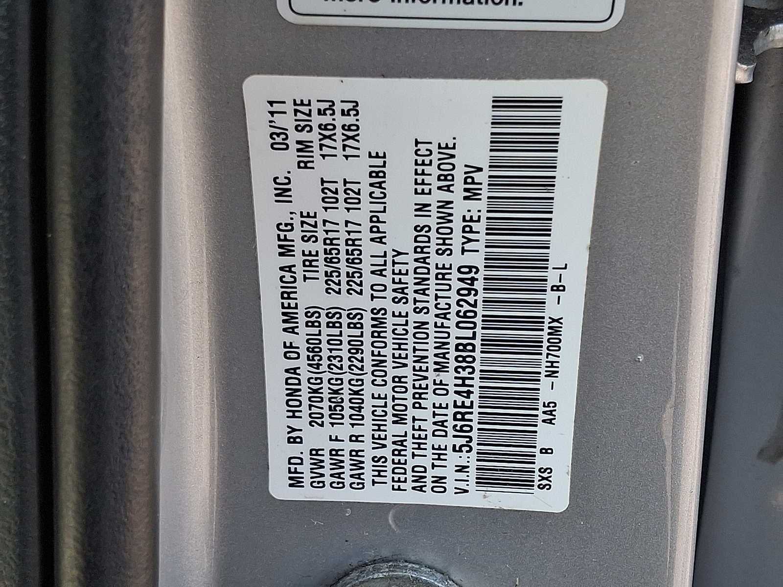 2011 Honda CR-V LX