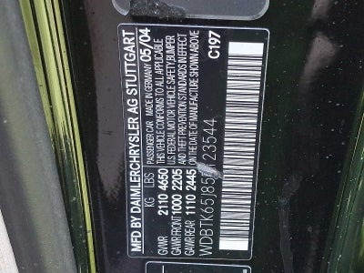 2005 Mercedes-Benz CLK320 3.2L