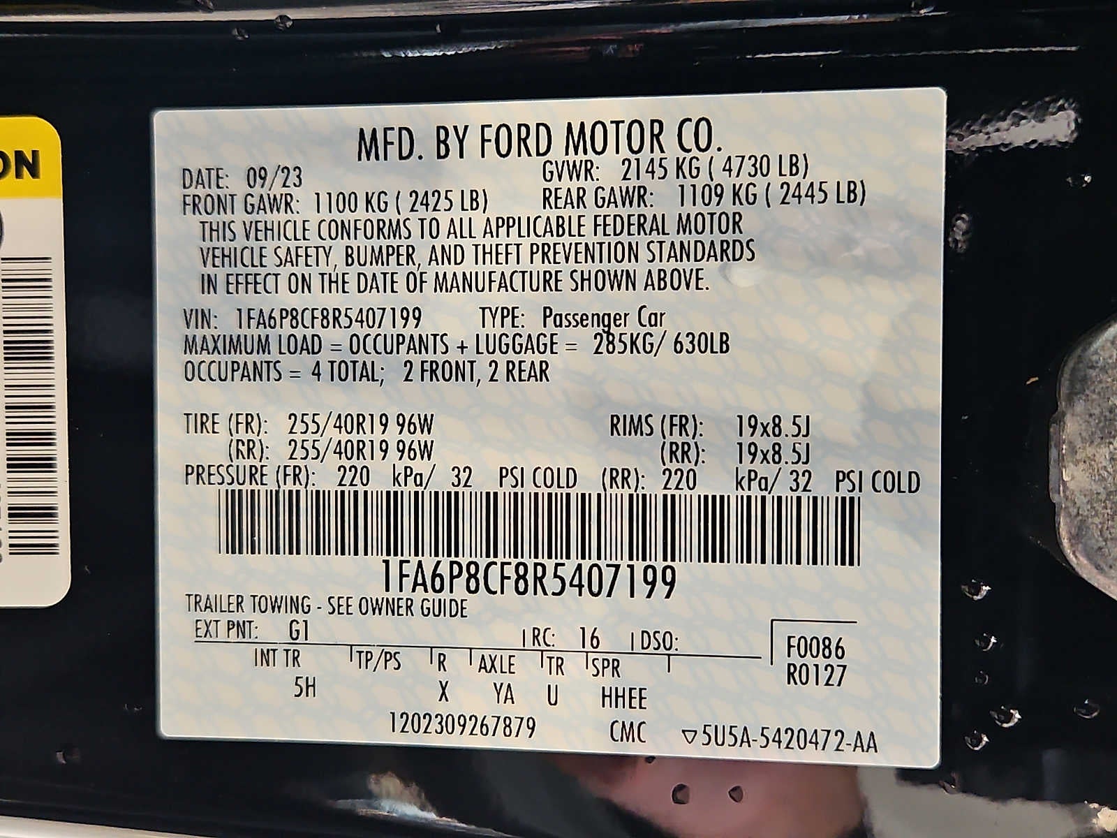 2024 Ford Mustang GT Premium Fastback