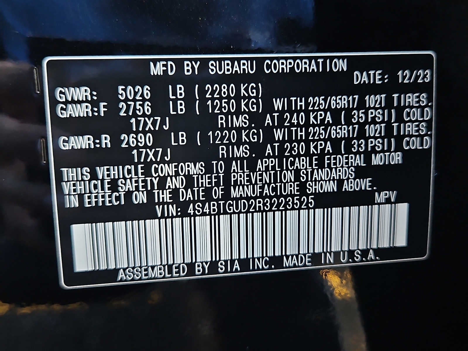 2024 Subaru Outback Wilderness