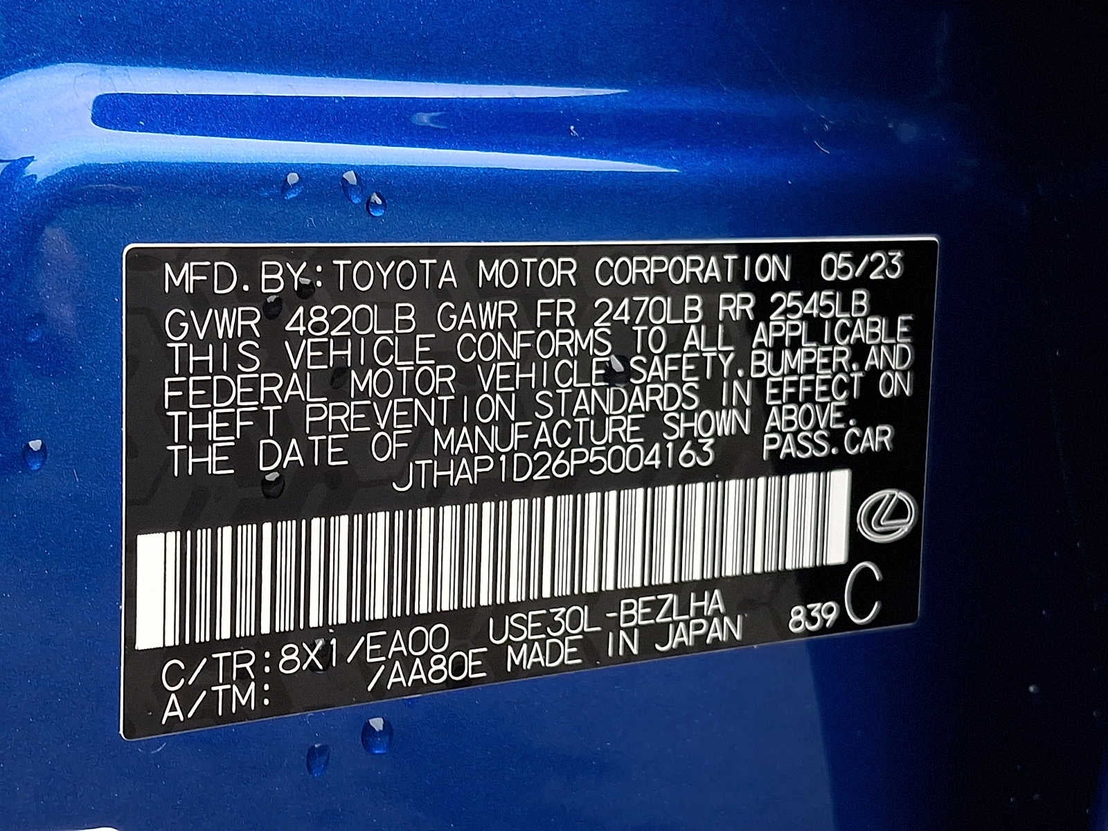 2023 Lexus IS 500 F SPORT Performance Premium