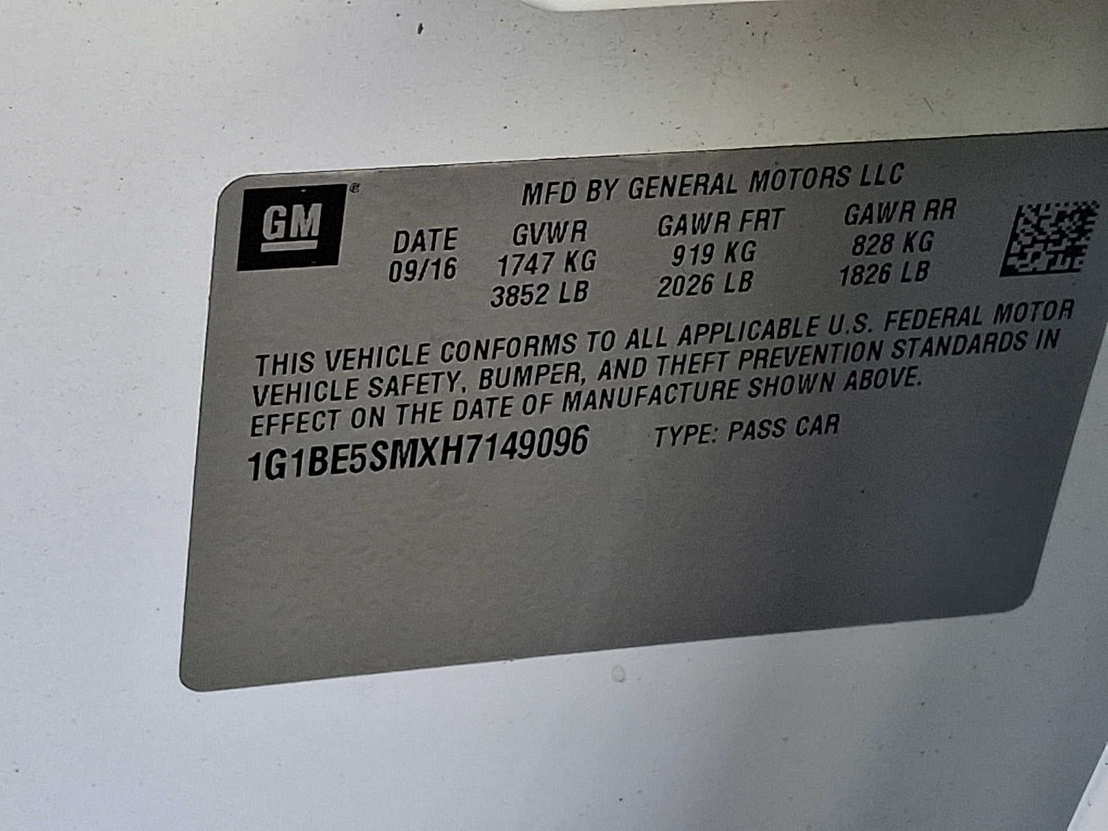 2017 Chevrolet Cruze LT