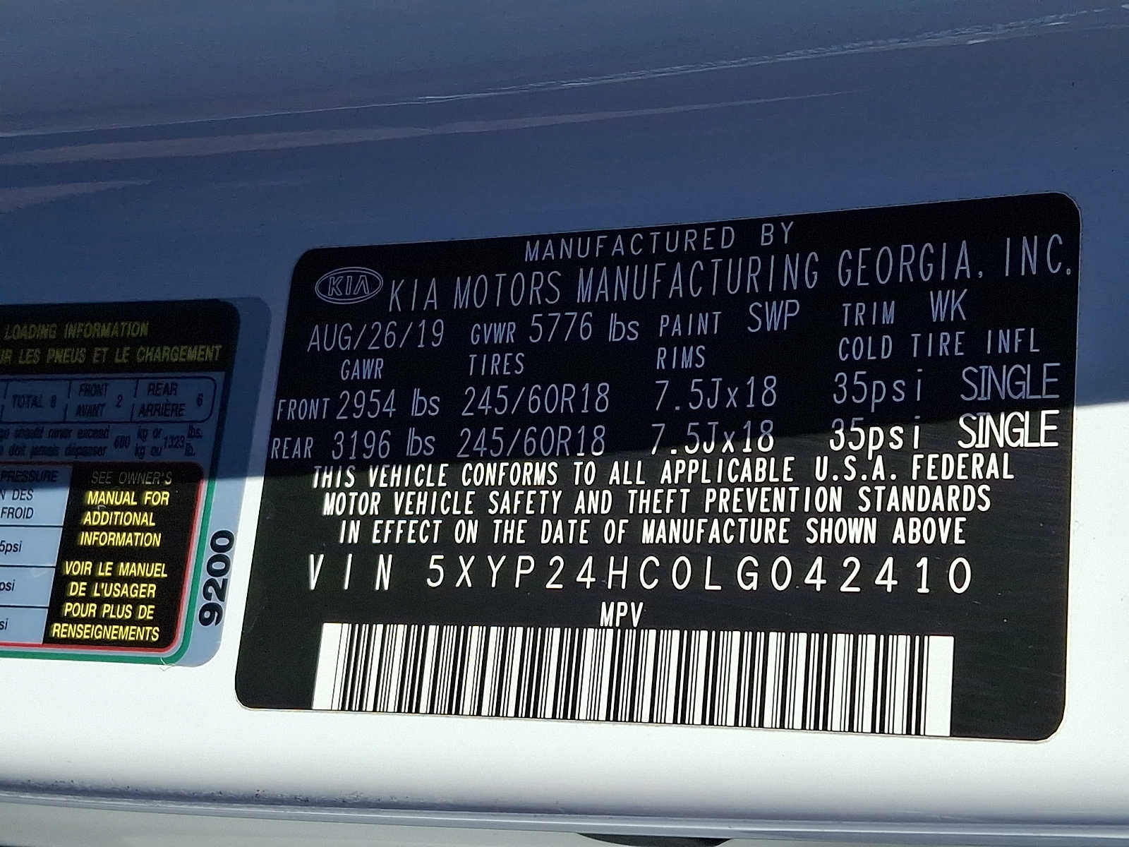 2020 Kia Telluride LX