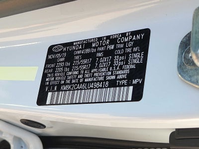 2020 Hyundai Kona SEL