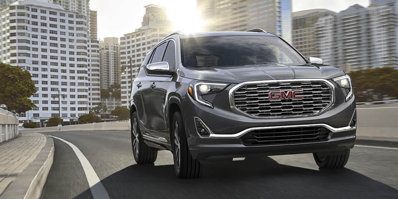 gmc terrain front quarter passenger side view