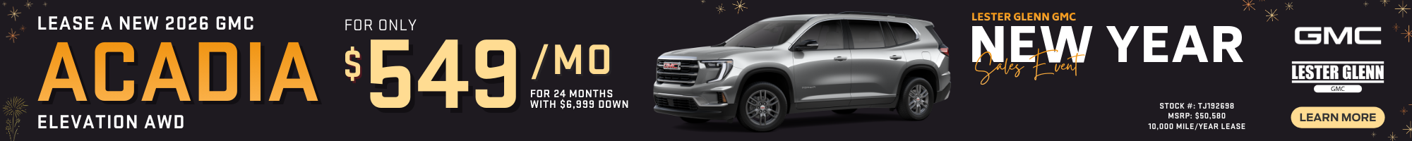 Lease a new 2025 GMC Acadia