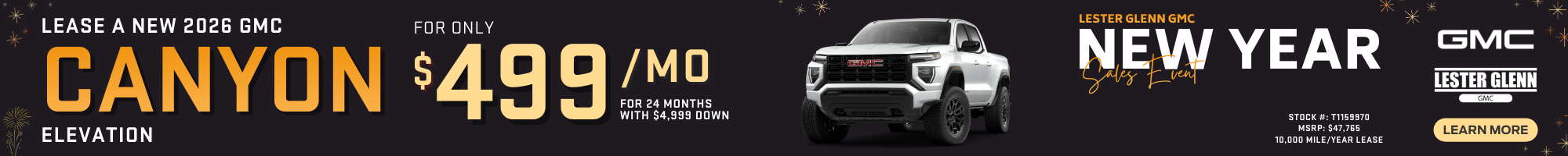 Lease a new 2025 GMC Canyon