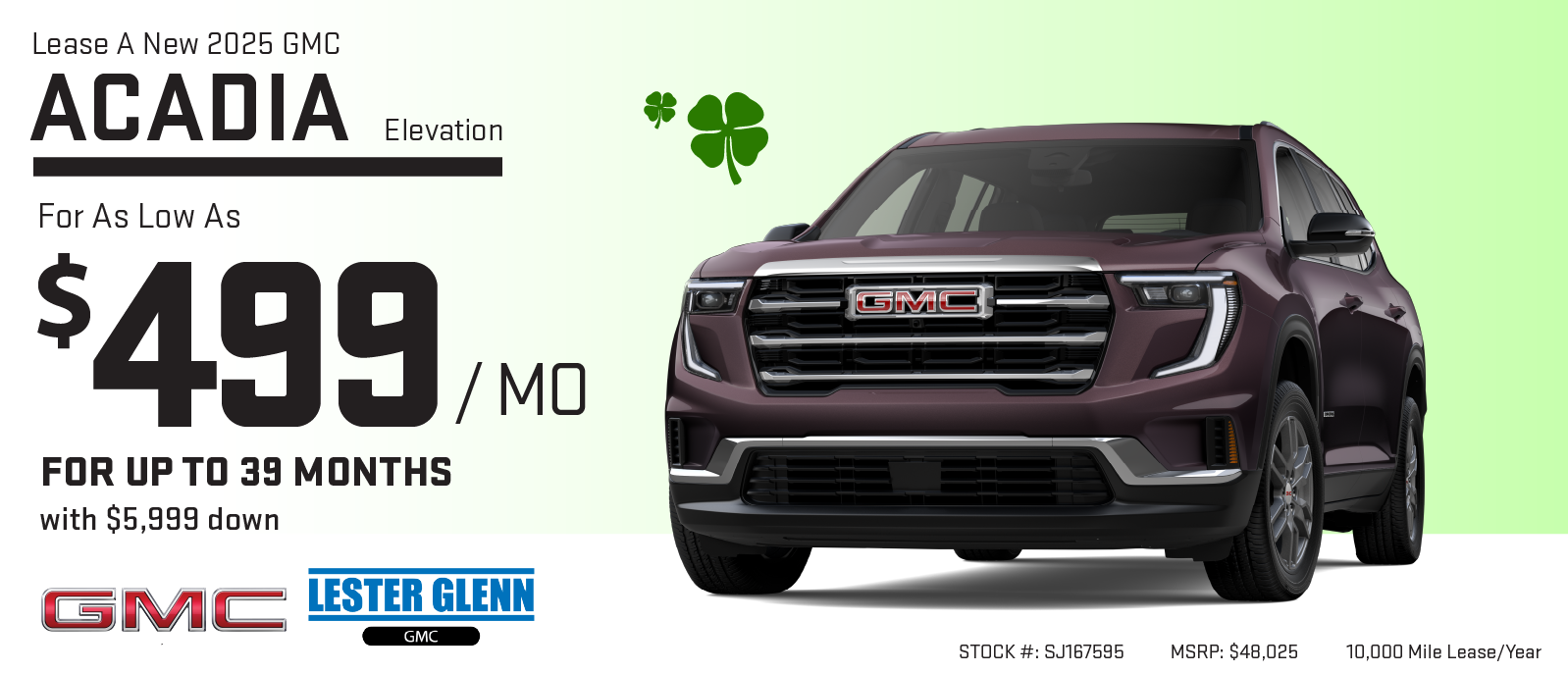 Acadia Special Offer