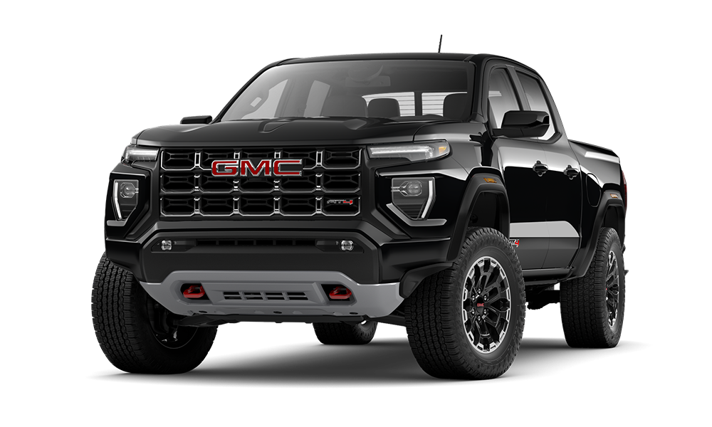 2026 GMC Canyon AT4 showing off its 2-inch factory lift and off-road capability