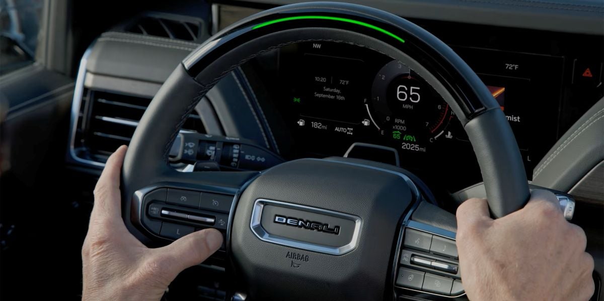2026 GMC Yukon XL driving with Air Ride Adaptive Suspension