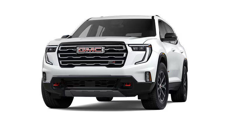 2026 GMC Acadia AT4 trim level with all-terrain tires